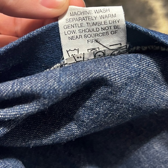 Vintage Pointer Brand High Back Bib Overalls Blue Denim USA Farm Workwear - Picture 11 of 14